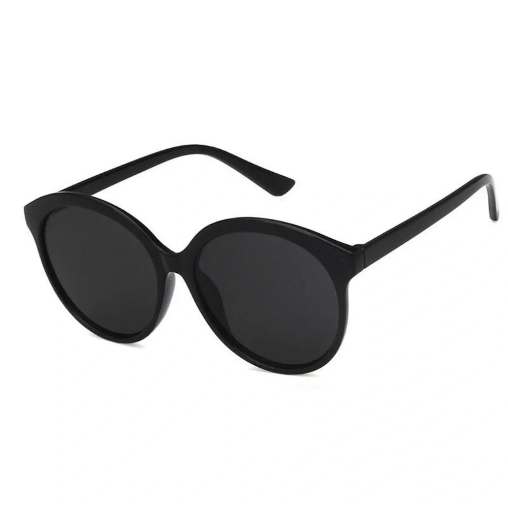 **FABIOLA* Black Retro Clear Lens Fashion Sunglasses